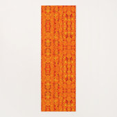 Aztek Orange Yogamatte (Rückseite)