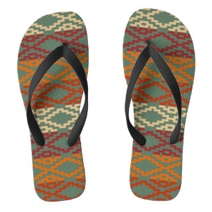 Aztek Südwest-Stammesdiamanten Badesandalen