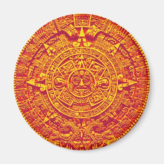 Aztekalender - Gold Magnet (Vorne)