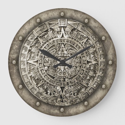 Aztekalender Große Wanduhr (Vorderseite)