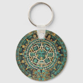 Aztekalender im Detail Schlüsselanhänger (Vorderseite)