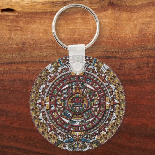 Aztekalender Schlüsselanhänger (Vorderseite)