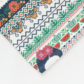 Azteke Frida Kahlos | Fleecedecke (Ecke)