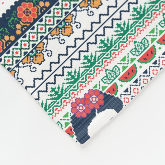 Azteke Frida Kahlos | Fleecedecke (Ecke)