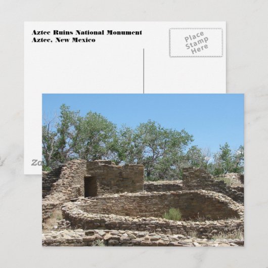 Azteke ruiniert II Postkarte (Vorne/Hinten)