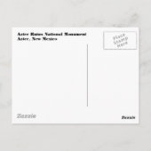 Azteke ruiniert II Postkarte (Rückseite)