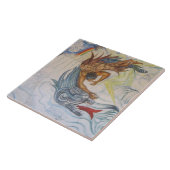 Azteke und Drache Fliese (Seite)