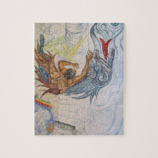 Azteke und Drache Puzzle (Vertikal)