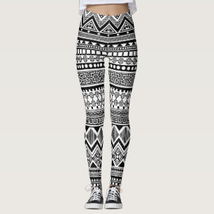 Azteken abstraktes mexikanisches Muster Leggings