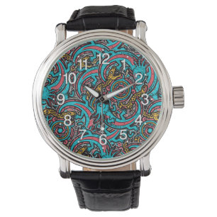 Azteken Axolotl Xolotl Stammesmuster Mythologie Bo Armbanduhr