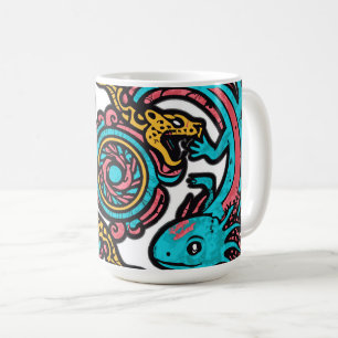 Azteken Axolotl Xolotl Stammesmuster Mythologie Bo Kaffeetasse