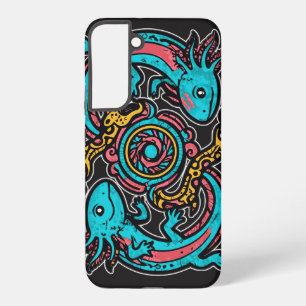 Azteken Axolotl Xolotl Stammesmuster Mythologie Bo Samsung Galaxy Hülle