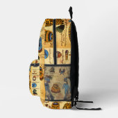 Azteken Codex Mendoza Native American Design Bedruckter Rucksack (Rechts)