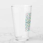 Azteken-geometrisches Muster Glas (Rechts)