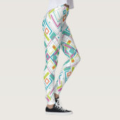 Azteken-geometrisches Muster Leggings (Rechts)