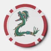 Azteken-Gold-Pokerchip Pokerchips (Rückseite)