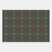 Azteken Indianisch Geometrisches Linienmuster Kuns Geschenkpapier Set (Vorderseite 3)