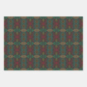 Azteken Indianisch Geometrisches Linienmuster Kuns Geschenkpapier Set (Vorderseite)