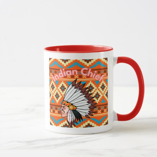 Azteken Indische HauptTasse Tasse (Rechts)