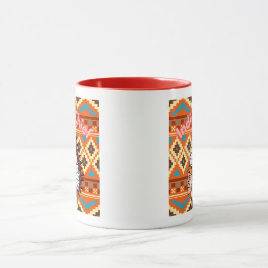 Azteken Indische HauptTasse Tasse (Zentrum)