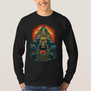 Azteken Inka Maya Mystischer Dschungel Tempel Pyra T-Shirt
