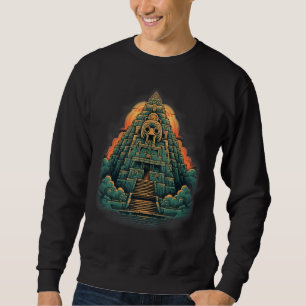 Azteken Inka Maya Mystischer Dschungeltempel Pyram Sweatshirt