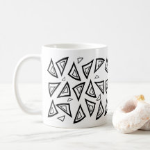 Azteken-Inspirierte geometrische Dreieck-Tasse
