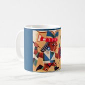 Azteken Kaffeetasse (Vorderseite Links)