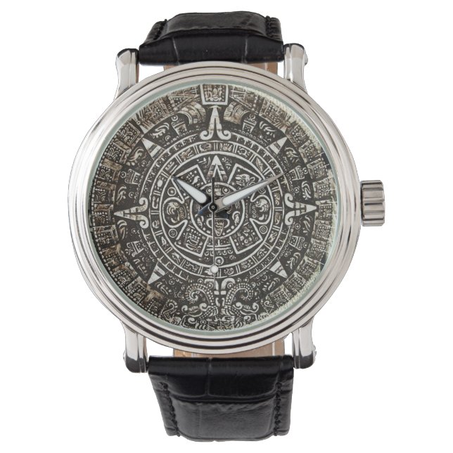 Azteken-Kalender Armbanduhr (Vorderseite)