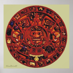 Azteken-Kalender Poster