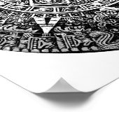 Azteken-Kalender Poster (Ecke)