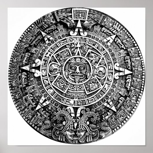 Azteken-Kalender Poster (Vorne)
