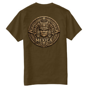 Azteken-Kalender - Rückenaufdruck T-Shirt