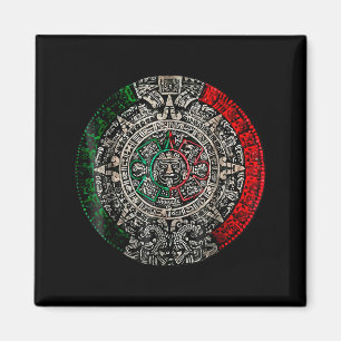 Azteken-Kalender Sonnenstein Mexikanische Kunst Sc Magnet