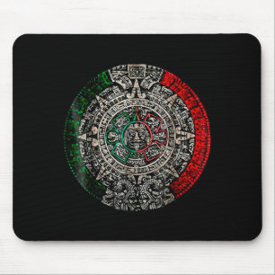Azteken-Kalender Sonnenstein Mexikanische Kunst Sc Mousepad
