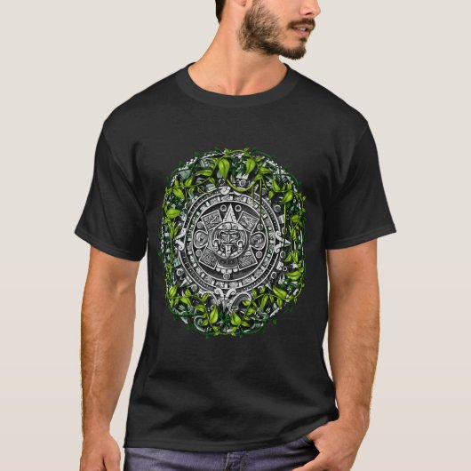 Azteken-Kalender T-Shirt (Vorderseite)