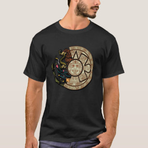 Azteken-Mayan-Kalender Hecho En Mexico Calendario T-Shirt