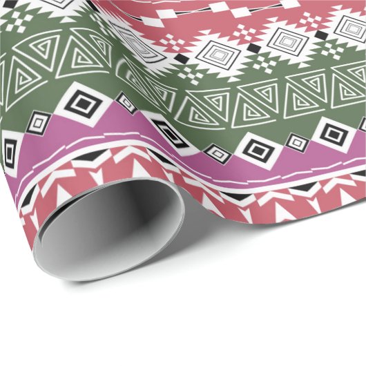 Azteken Muster. Geschenkpapier (Rolleneckpunkt)