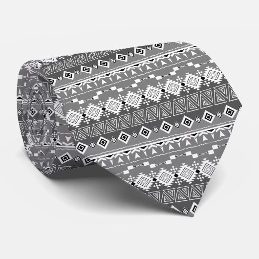 Azteken-Muster, gestreift/halsbinde Krawatte (Gerollt)
