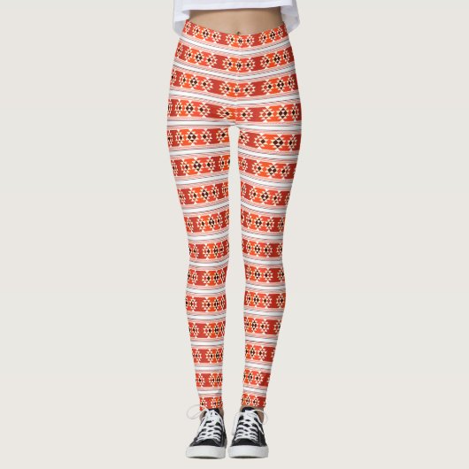 Azteken-Muster Leggings (Vorderseite)