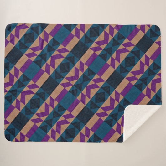Azteken-Muster Sherpadecke (Vorderseite (Horizontal))