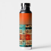Azteken Native American Style Mit Monogramm Trinkflasche (Rechts)