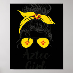 Azteken New Mexico Frauen Mädchen  Poster