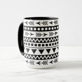 Azteken-Pattern-Tasse Tasse (Vorderseite Links)
