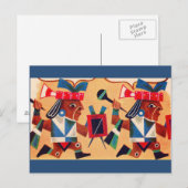 Azteken Postkarte (Vorne/Hinten)