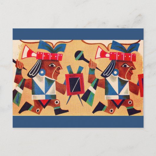 Azteken Postkarte (Vorderseite)