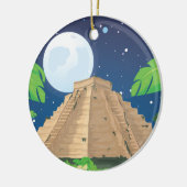 Azteken-Pyramide Keramikornament (Links)