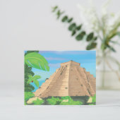 Azteken-Pyramide Postkarte (Stehend Vorderseite)