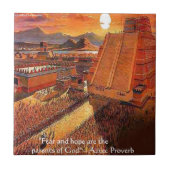 Azteken Reich & Proverb gibt T-Shirts und Karten Fliese (Vorderseite)