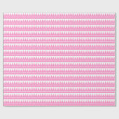 Azteken - Rosa auf Weiß Geschenkpapier (Flach)